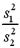 <strong>If independent samples of size n<sub>1</sub> and n<sub>2</sub> are drawn from normal populations with equal variances,then the value of the F<sub>(</sub><sub>df</sub><sub>1,</sub><sub>df</sub><sub>2)</sub> statistic is calculated as ____.</strong> A) B) C) D)