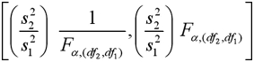 <strong>Which of the following is the formula for a confidence interval for the ratio of the population variances ?</strong> A) B) C) D)