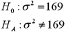Consider the following hypotheses: A sample variance of 98 is obtained from a random sample of 10 observations drawn from a normally distributed population.At 1% significance level,conduct a test for the population variance using the p-value approach.