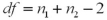 <strong>What formula is used to calculate the degrees of freedom for the t test for comparing two population means when the population variances are unknown and unequal?</strong> A) B) C) D)