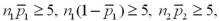 <strong>It is appropriate to conduct a hypothesis test for the difference between two population proportions under independent sampling:</strong> A)In every case. B)Only if and . C)Only if and . D)Only if