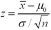 <strong>When conducting a hypothesis test concerning the population mean,and the population standard deviation is known,the value of the test statistic is calculated as _________.</strong> A) B) C) D)