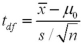 <strong>When conducting a hypothesis test concerning the population mean,and the population standard deviation is unknown,the value of the test statistic is calculated as __________.</strong> A) B) C) D)