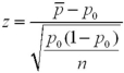 <strong>When conducting a hypothesis test concerning the population proportion,the value of the test statistic is calculated as ____________.</strong> A) B) C) D)