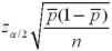 <strong>Which of the following is the correct formula for the margin of error in the interval estimation of p?</strong> A) B) C) D)