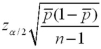 <strong>Which of the following is the correct formula for the margin of error in the interval estimation of p?</strong> A) B) C) D)