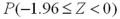 Find the following probabilities for a standard normal random variable Z. A) b. c. d.