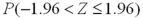 Find the following probabilities for a standard normal random variable Z. A) b. c. d.