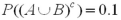 <strong>Let ,and .Calculate .</strong> A)0.20 B)0.33 C)0.40 D)Not enough information to calculate.