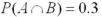<strong>Let ,and .Compute .</strong> A)0.33 B)0.45 C)0.5 D)0.67