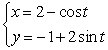 <strong>Sketch the plane curve defined by the given parametric equations. </strong> A) B) C) D)