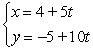 <strong>For the given parametric equations, find a corresponding x-y equation for the curve. </strong> A) B) C) D)