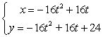 <strong>Find parametric equations for the path of a projectile launched from height ft with initial speed ft/s at angle from the horizontal.</strong> A) B) C) D)