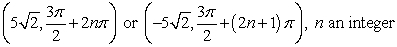 <strong>Find all polar coordinate representations of the given rectangular point. </strong> A) B) C) D)