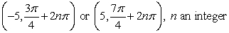 <strong>Find all polar coordinate representations of the given rectangular point. </strong> A) B) C) D)