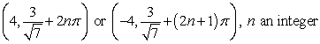 <strong>Find all polar coordinate representations of the given rectangular point. </strong> A) B) C) D)