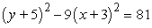 Find the vertices, foci, and directrices of the given hyperbola.