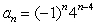 <strong>Write a formula that produces the given terms of the sequence. , , , </strong> A) B) C) D)
