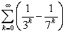 <strong>Determine if converges or diverges. If convergent, find the sum of the series.</strong> A) converges with sum = B) converges with sum = C) converges with sum = D) diverges