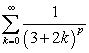 <strong>Determine all values of p for which the series converges.</strong> A) B) C) D)