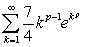 <strong>Determine all values of p for which the series converges.</strong> A) B) C) D)
