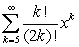<strong>Determine the radius and interval of convergence. </strong> A) B) C) D) converges for