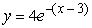 <strong>Find the solution of the differential equation, y' = -y, satisfying the initial condition, y(4) = 3.</strong> A) B) C) D)