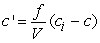 <strong>A stirred tank with volume, V, has a feed stream of concentrated floor cleaner flowing into it at a rate of f . The flow stream has a concentration of c<sub>i</sub>. The outlet stream also flows at f but with a concentration of c, the concentration of the floor cleaner solution in the tank. The rate of change of the concentration is proportional to the difference between c<sub>i</sub> and c with proportionality constant of f/V: . If the tank volume is 2000 L, the flow rate is 6 L/min, the inlet concentration is 0.9, and the initial concentration of the floor cleaner in the tank is 0.0, how long until the concentration in the tank is 0.7?</strong> A) 9.0 minutes B) 501.4 minutes C) 333.3 minutes D) 83.8 minutes