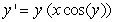 <strong>Is the following differential equation separable or not? </strong> A) separable B) not separable