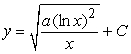 <strong>Find the solution to the following separable differential equation. , a is a constant.</strong> A) B) C) D)