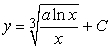 <strong>Find the solution to the following separable differential equation. , a is a constant.</strong> A) B) C) D)