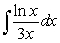 <strong>You are given a pair of integrals below. Evaluate the integral that can be worked using the techniques covered so far (the other cannot). and </strong> A) B) C) D)