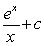 <strong>You are given a pair of integrals below. Evaluate the integral that can be worked using the techniques covered so far (the other cannot). and </strong> A) B) C) D)