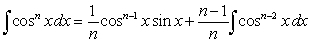 Several useful integration formulas called reduction formulas are used to automate the process of performing multiple integrations by parts. Prove that for any positive integer , (Use integration by parts with ).