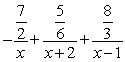 <strong>Find the partial fraction decomposition. </strong> A) B) C) D)