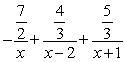 <strong>Find the partial fraction decomposition. </strong> A) B) C) D)