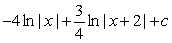 <strong>Find an antiderivative. </strong> A) B) C) D)