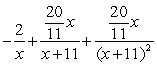 <strong>Find the partial fraction decomposition. </strong> A) B) C) D)