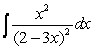 <strong>Use a table of integrals to find an antiderivative. </strong> A) B) C) D)