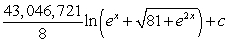 <strong>Use a table of integrals to find an antiderivative. </strong> A) B) C) D)