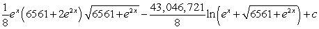 <strong>Use a table of integrals to find an antiderivative. </strong> A) B) C) D)
