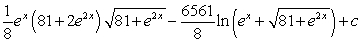 <strong>Use a table of integrals to find an antiderivative. </strong> A) B) C) D)