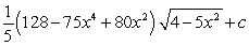 <strong>Use a table of integrals to find an antiderivative. </strong> A) B) C) D)
