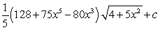 <strong>Use a table of integrals to find an antiderivative. </strong> A) B) C) D)