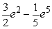 <strong>Find the area between the following curves on the given interval. </strong> A) B) C) D)