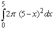 <strong>Pick the integral that represents a volume calculation by cylindrical shells that is equivalent to the following integral that represents a calculation of the same volume but by the method of washers. </strong> A) B) C) D)