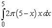 <strong>Pick the integral that represents a volume calculation by cylindrical shells that is equivalent to the following integral that represents a calculation of the same volume but by the method of washers. </strong> A) B) C) D)