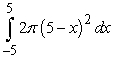 <strong>Pick the integral that represents a volume calculation by cylindrical shells that is equivalent to the following integral that represents a calculation of the same volume but by the method of washers. </strong> A) B) C) D)