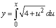 <strong>Find the length of the curve defined by function and extending from x = 0 to x = 2. Round your answer to three decimal places.</strong> A) 4.712 B) 4.812 C) 4.912 D) 5.012