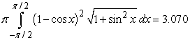 <strong>Identify the integral used to determine the surface area of the surface of revolution for the shape described by , , revolved about the x-axis.</strong> A) B) C) D)